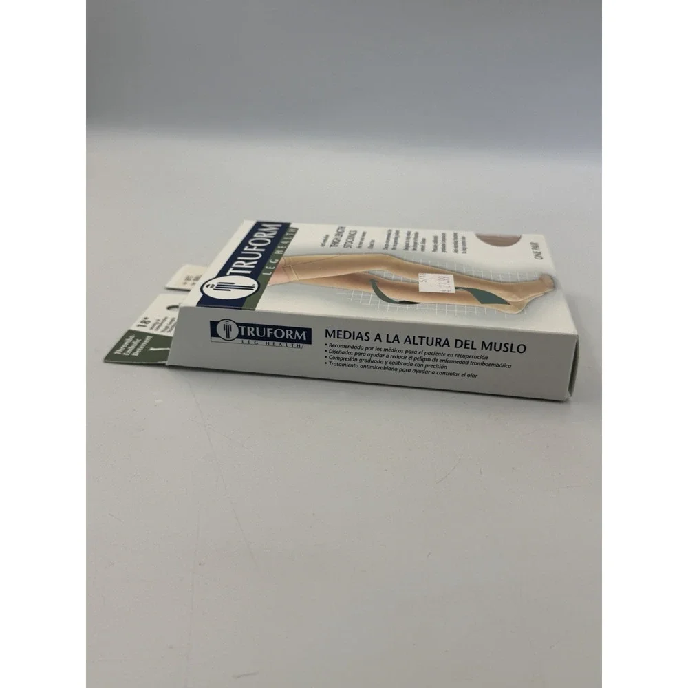 Truform 8810BG-S Anti-Embolism Thigh High Compression Stockings 18 mmHg Small